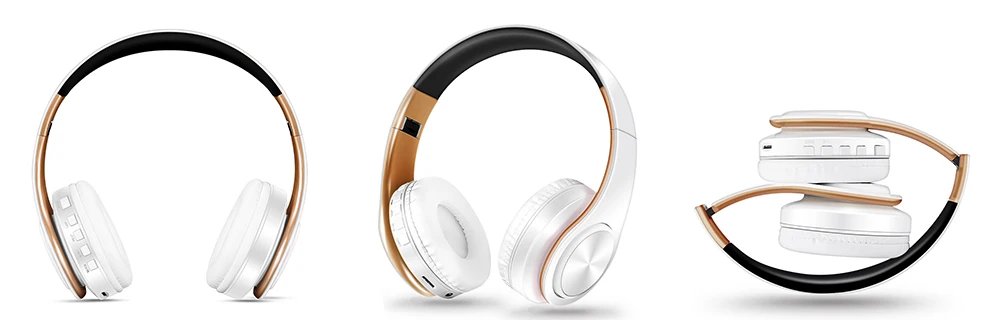 Men Gift Gold Wireless Headphones Bluetooth Earphone Stereo Headset with Build-in MIC with 3.5mm Jack for Xiaomi Samsung IPHONE Men Gift Gold Wireless Headphones Bluetooth Earphone Stereo Headset with Build-in MIC with 3.5mm Jack for Xiaomi Samsung IPHONE