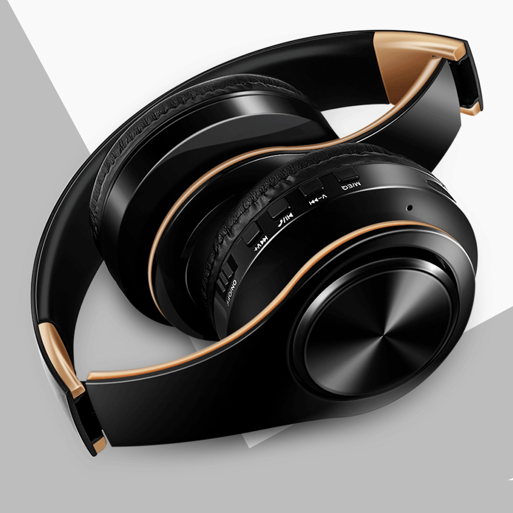 Men Gift Gold Wireless Headphones Bluetooth Earphone Stereo Headset with Build-in MIC with 3.5mm Jack for Xiaomi Samsung IPHONE Men Gift Gold Wireless Headphones Bluetooth Earphone Stereo Headset with Build-in MIC with 3.5mm Jack for Xiaomi Samsung IPHONE