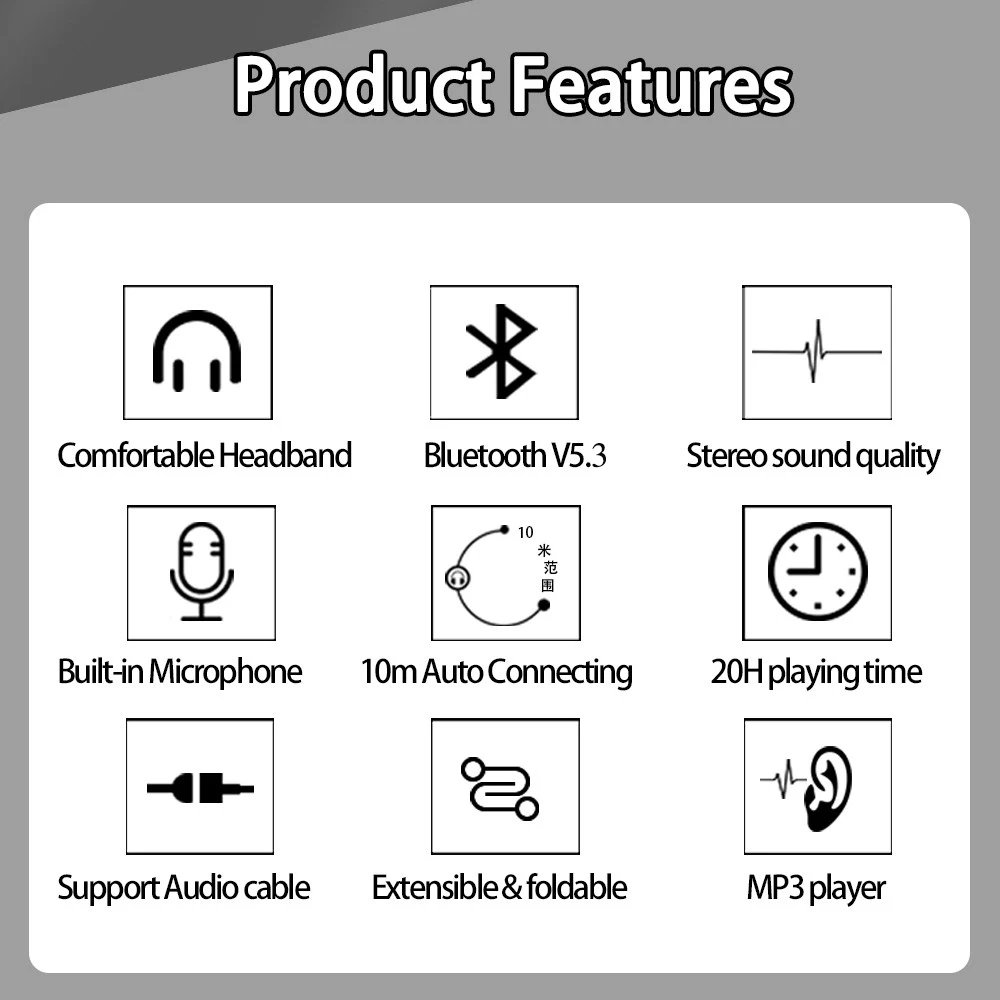 Men Gift Gold Wireless Headphones Bluetooth Earphone Stereo Headset with Build-in MIC with 3.5mm Jack for Xiaomi Samsung IPHONE Men Gift Gold Wireless Headphones Bluetooth Earphone Stereo Headset with Build-in MIC with 3.5mm Jack for Xiaomi Samsung IPHONE