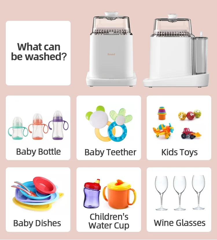 4 inch 1 baby bottle sterilizer baby bottle washing machine baby product bottle warmer