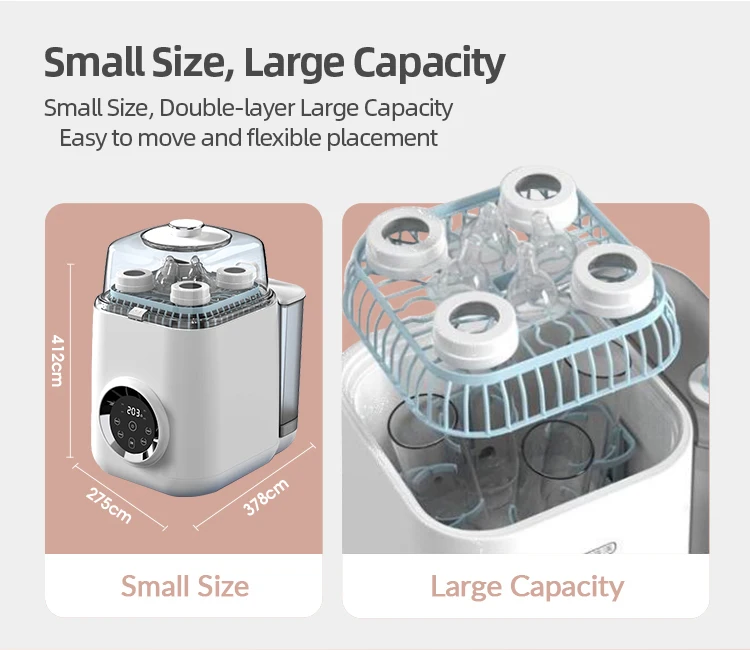 4 inch 1 baby bottle sterilizer baby bottle washing machine baby product bottle warmer