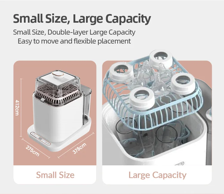 4 inch 1 baby bottle sterilizer baby bottle washing machine baby product bottle warmer
