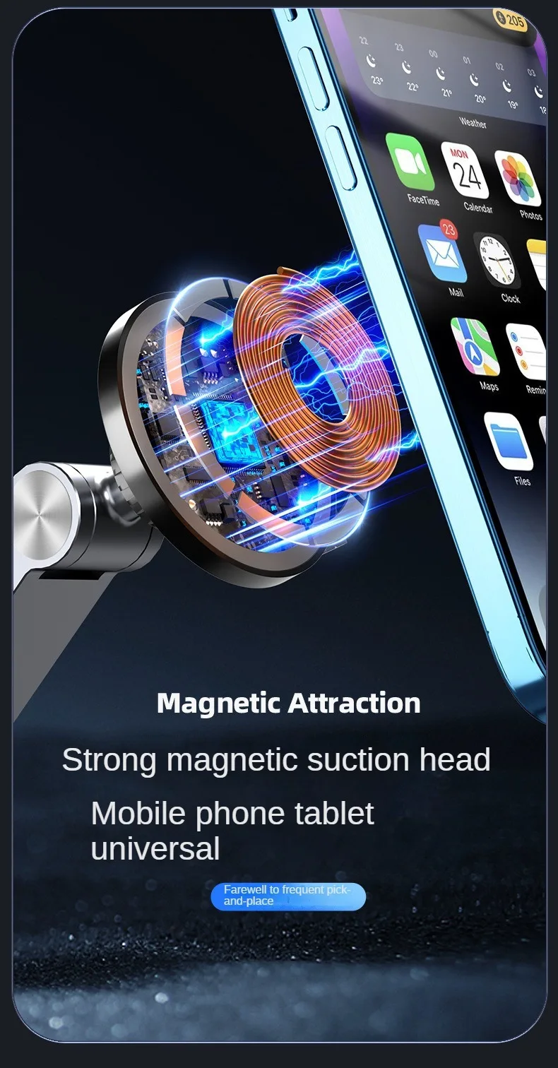 Dktop Magnetic Tablet Phone Stand Magnetic Phone Adjustable Boom Arm Stand Suitable for iPad Lazy Folding Aluminum Alloy holders