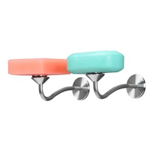 1 Piece Stainless Steel Magnetic Soap Rack, Multi-Functional Wall-Mounted Self-Drainage, For Bathroom, Kitchen, Shower Room