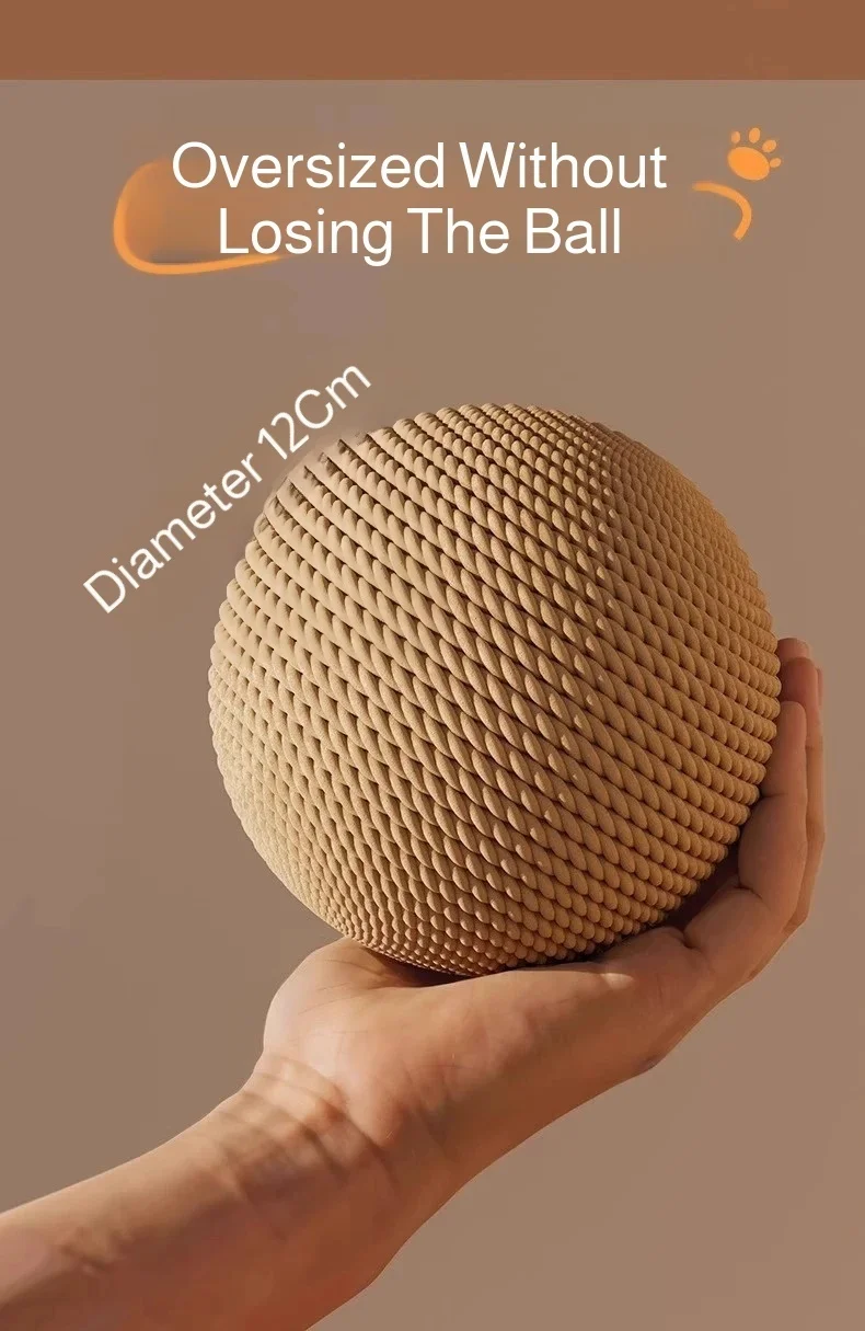 8/10CM Interactive Sisal Cat Scratching Ball Toy For Kitten Teeth Cleaning Anti Bite Cat Ball Sounding Toy Pet Supplies