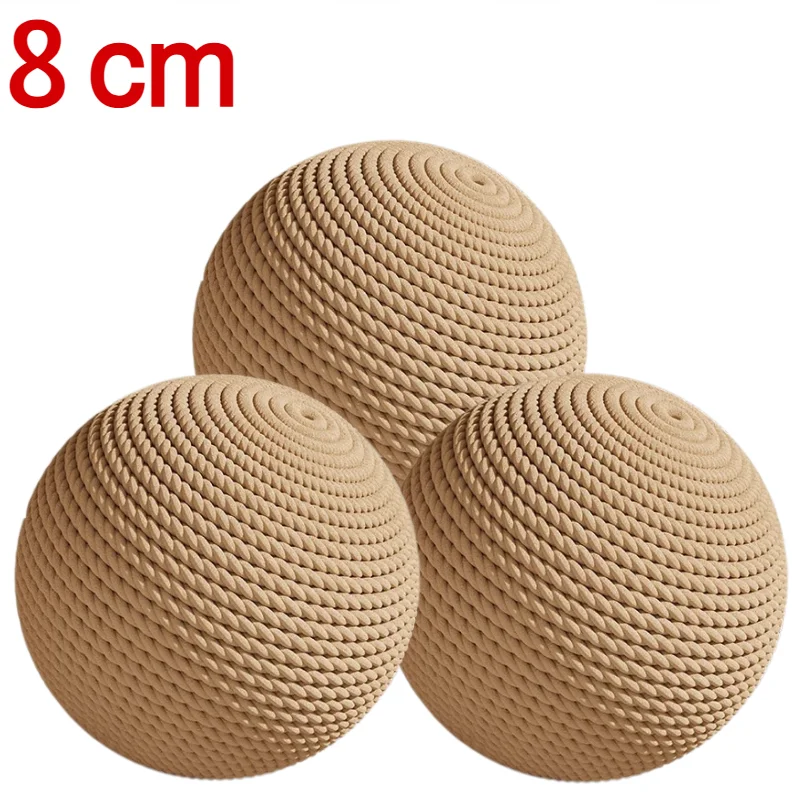 3pcs Brown8CM