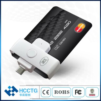 Pocket USB Type-C Contact IC Chip Mobile EMV Smart Card Reader ACR39U-NF