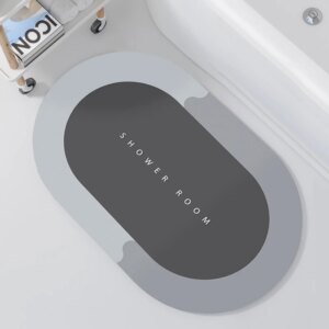 Bath Mat - Non Slip, Quick Dry, Stain Resistant Bath Mat Rug for Bathroom Floor - Easy Care Shower Rug for Outside Bathtub