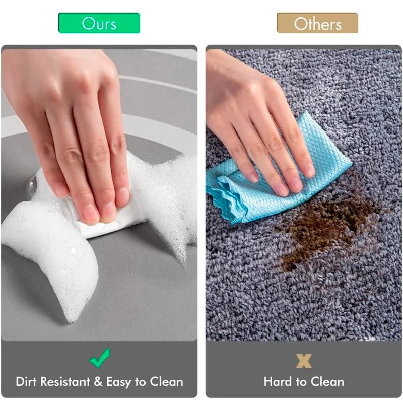 Bath Mat - Non Slip, Quick Dry, Stain Resistant Bath Mat Rug for Bathroom Floor - Easy Care Shower Rug for Outside Bathtub - Image 3